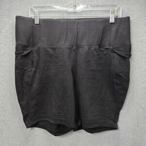LIVI For Lane Bryant Black Wicking Knee Bike Shorts Size 18/20